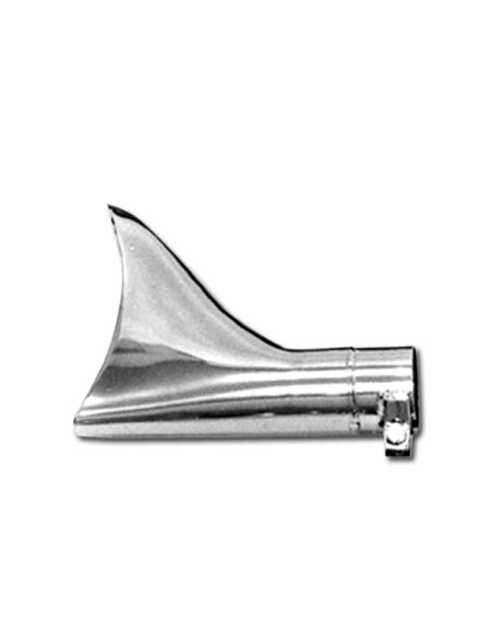 Fish fin finish with clamp for 1-3/4" tubes