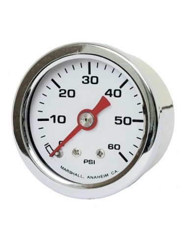 Manometro pressione olio funzionamento tradizionale ( non elettronico) 60  lb – guscio acciaio e lancetta rossa