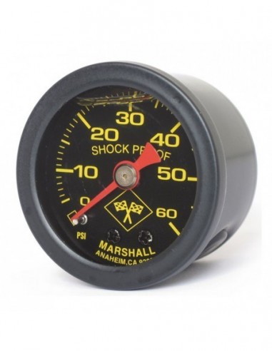 Manometro pressione olio funzionamento tradizionale ( non elettronico) 60  lb – guscio nero e quadrante notte