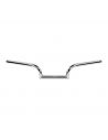 Handlebar Mustache 1'' high 3'', 66cm wide, Chrome, with dimples