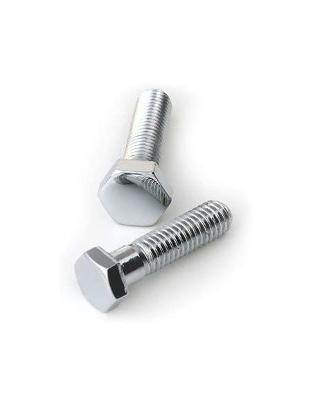 1/4-20 inch chrome-plated hexagonal head screws 13 mm long