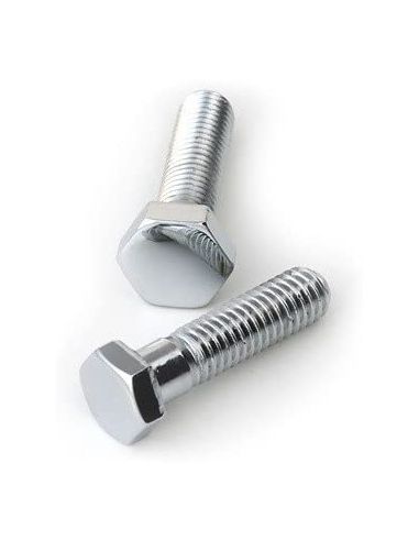 57 mm long chrome inch hexagonal head screws 3/8-16 mm long