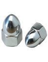 8/32 chrome-plated pointed inch nuts