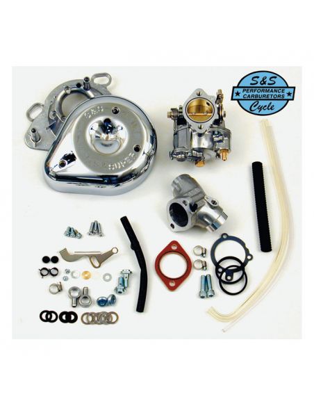 S&S Super E carburetor - complete kit for Dyna, Softail and Touring from 1999 to 2006 (except injection)