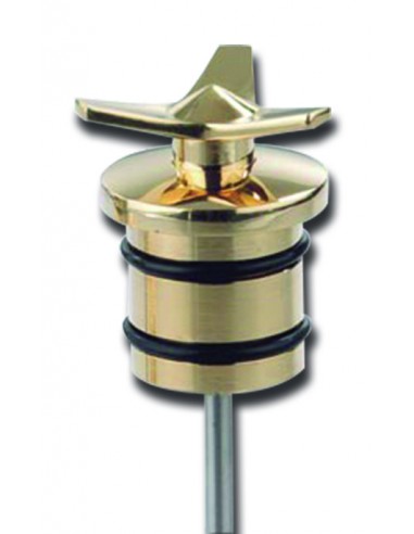 Oil tank cap Spinner brass with style stick