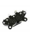 Brake caliper PM 4 front pistons. Complete with left stand - black