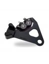 Brake caliper PM 4 rear pistons complete with support - black