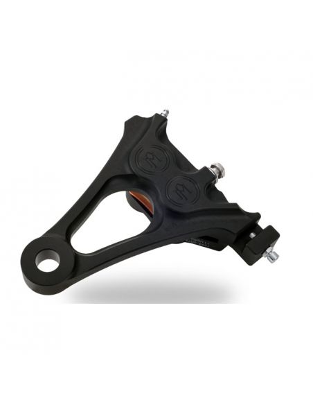 Brake caliper PM 4 rear pistons with integrated support - black