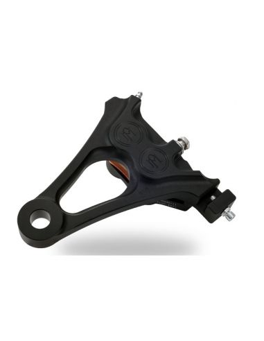Brake caliper PM 4 rear pistons with integrated support - black
