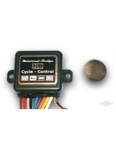Multifunction MD control unit for micro buttons with automatic re-entry and emergency lights