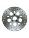 Front brake disc diameter 11.5" satin stainless steel ventilated for Dyna from 2000 to 2005 ref OEM 44136-00 or 44156-00