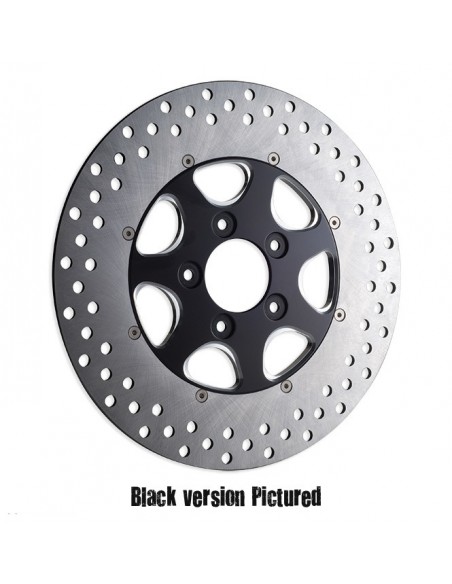 Front brake disc Diameter 11.5" Eliminator 7 left - black for Dyna from 2000 to 2005