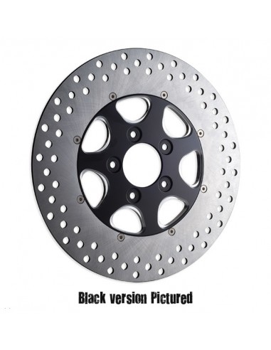 Front brake disc Diameter 11.5" Eliminator 7 left - black for Dyna from 2000 to 2005