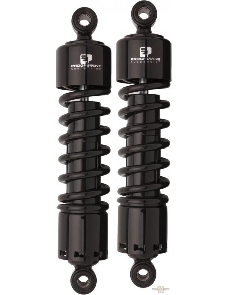 13.5" black shock absorbers Progressive Suspension 412 for FX shovel from 1982 to 1984 and FX Model from 1985 to 1994