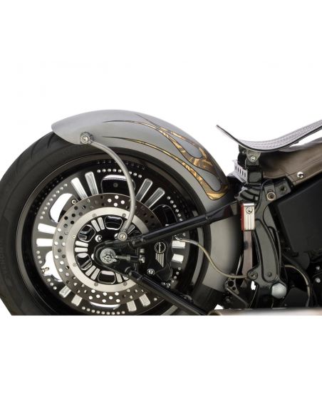 Lucky Fcker rear fender for Softail from 2000 to 2013 for 150 rubber