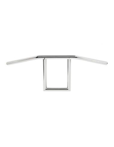 Handlebar Window 1'' high 9'', 68,5cm wide, Chromed, with dimples
