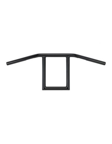 Handlebar Window 1'' high 9'', 68,5cm wide, Black, with dimples