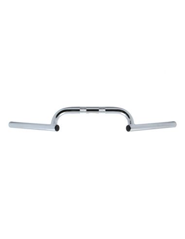 Clubman handlebar 1'' high 5'', 70 cm wide, Chrome without dimples