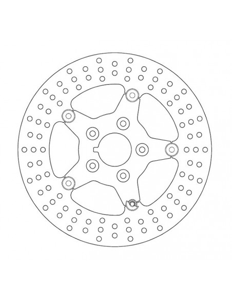Front brake disc Diameter 11.5" ferodo Satin Floating For FXR, Dyna, Softail and Touring from 1984 to 1999