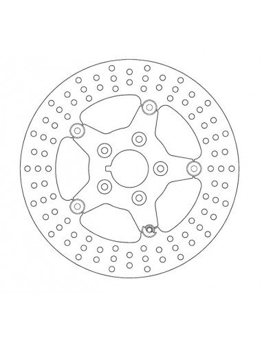 Front brake disc Diameter 11.5" ferodo Satin Floating For FXR, Dyna, Softail and Touring from 1984 to 1999