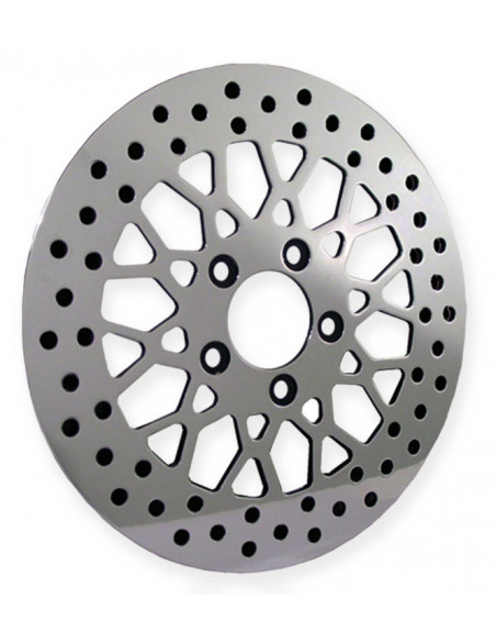 Front brake disc Diameter 11.5" DNA Glossy Mesh for Dyna from 1991 to 2005