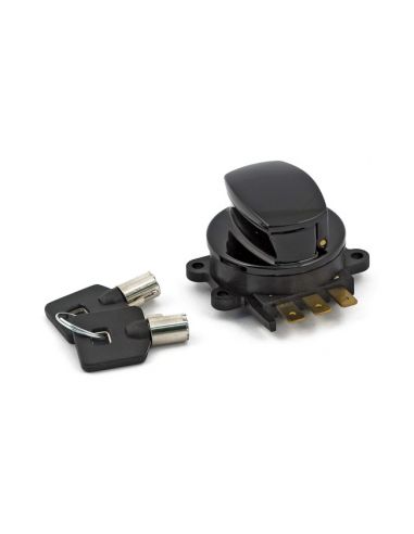 Black ignition key lock For Dyna Wide glide FXDWG from 1993 to 2011 ref OEM 71501-93 and 71313-96A