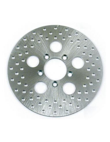 Front brake disc Diameter 10" satin stainless steel ventilated for FX shovel from 1977 to 1984