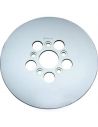 Rear brake disc Diameter 10" galvanized unventilated for FL shovel Rear from 1973 to 1980