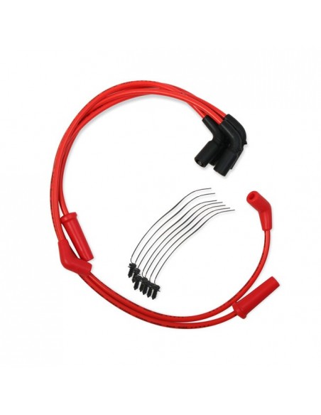 Red Accel spark plug cables...