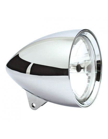 Front headlight 7'' Smoothie homologated chrome