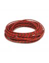 Red-blue fabric electric cable