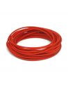Red fabric electric cable