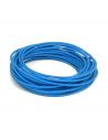 Blue fabric electric cable