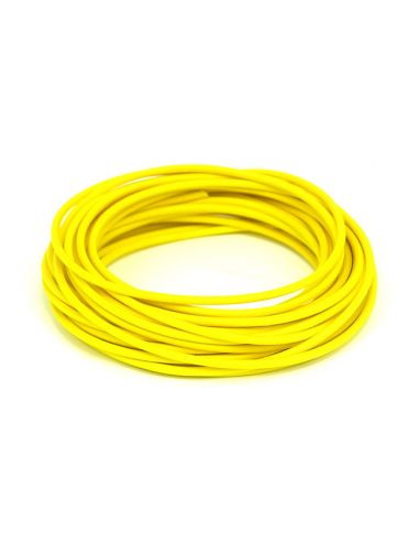 Yellow fabric electric cable