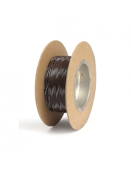 Electric cable plastic coating brown/white