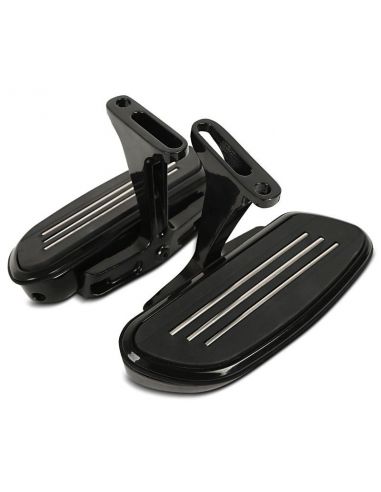 Black passenger footpegs with Touring mounts from 1993 to 2021