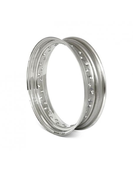 Rim 17x4.00 - 80 holes - polished stainless steel