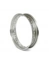 Rim 21x3.50 - 40 holes - polished stainless steel