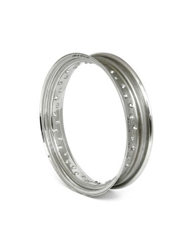 Rim 18x2.15 - 80 holes - polished stainless steel