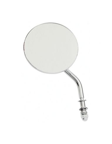 3" round mirror (7.5cm) short chrome stem