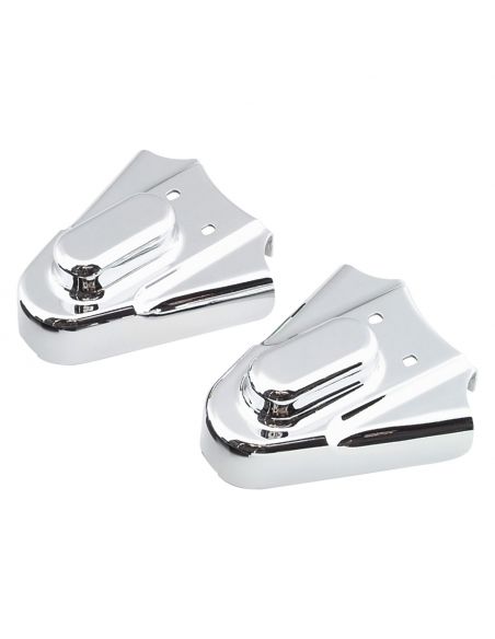 Chrome Phantom rear wheel pin covers for Softail from 1986 to 2007