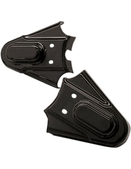 Black Phantom rear wheel pin covers for Softail from 1986 to 2007