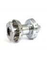 Front hub 40 holes Polished Single Flange For Softail FXST from 2000 to 2007