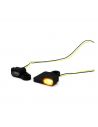 LED arrows Zieger 5 for black handlebar controls lenses fumè approved for Dyna 99-17