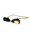 LED arrows Zieger 3 for black handlebar controls fumè approved for Softail 15-20