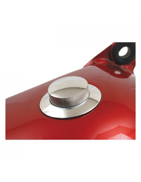 Chrome-plated Pop-up ventilated petrol cap