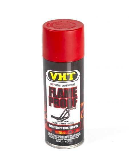 Very high temperature red muffler paint in 400 ml spray can ready all use