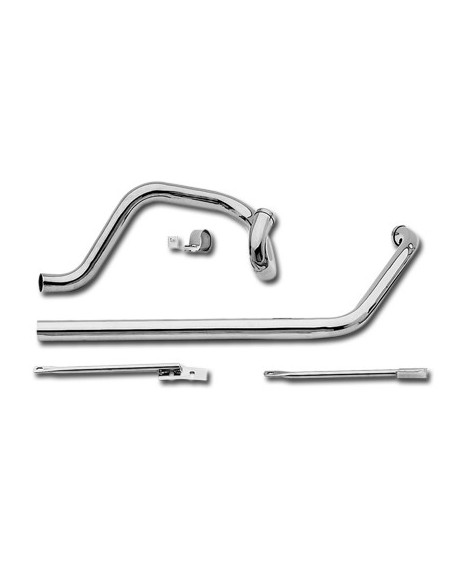 2-in-2 manifolds without chrome compensator For Softail 87-94
