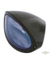 Oval headlight with homologated H4 bulb - black