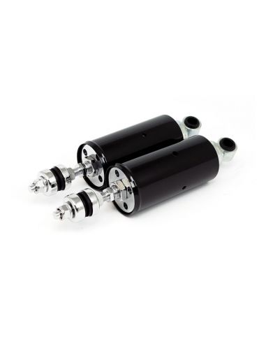 Black shock absorbers for Softail from 2000 to 2017 ref OEM 54549-04 and 54508-00